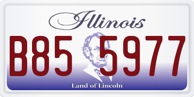 IL license plate B855977