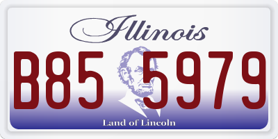 IL license plate B855979