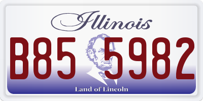IL license plate B855982