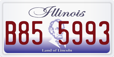 IL license plate B855993