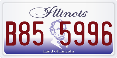 IL license plate B855996