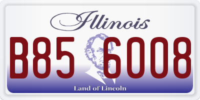 IL license plate B856008