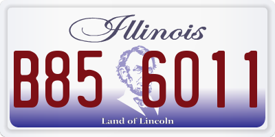 IL license plate B856011