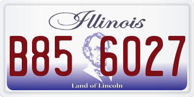 IL license plate B856027