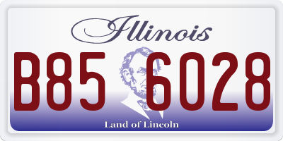 IL license plate B856028