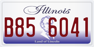 IL license plate B856041