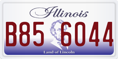 IL license plate B856044