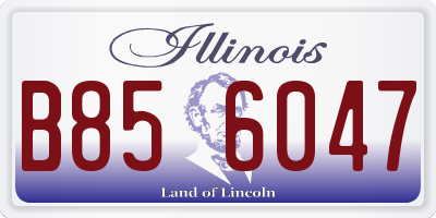 IL license plate B856047