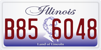 IL license plate B856048