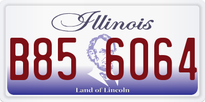 IL license plate B856064