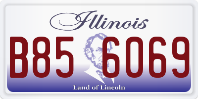 IL license plate B856069