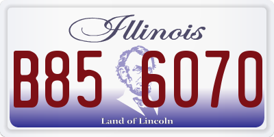 IL license plate B856070