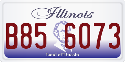IL license plate B856073