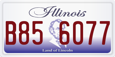 IL license plate B856077