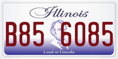 IL license plate B856085