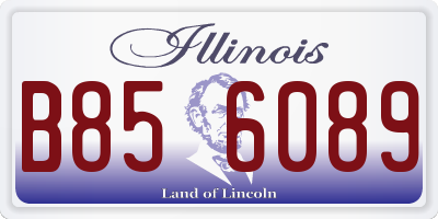 IL license plate B856089