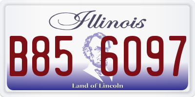 IL license plate B856097