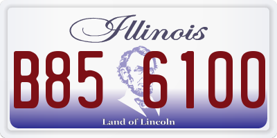 IL license plate B856100