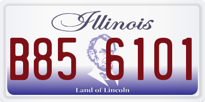 IL license plate B856101