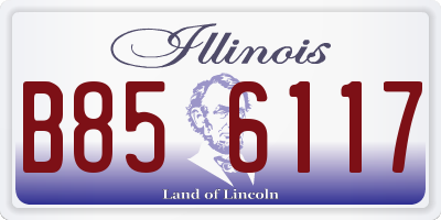 IL license plate B856117