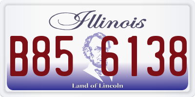 IL license plate B856138