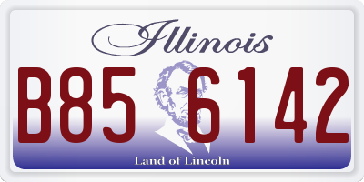 IL license plate B856142