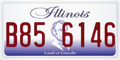 IL license plate B856146