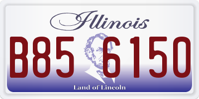 IL license plate B856150