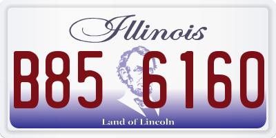IL license plate B856160