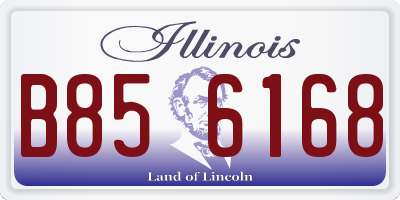 IL license plate B856168