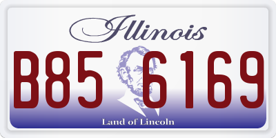 IL license plate B856169