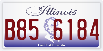 IL license plate B856184