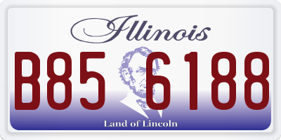 IL license plate B856188