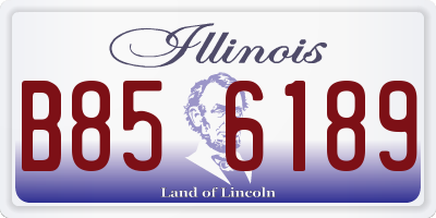 IL license plate B856189