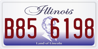 IL license plate B856198