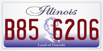 IL license plate B856206