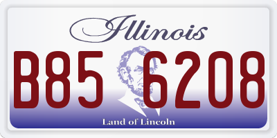 IL license plate B856208