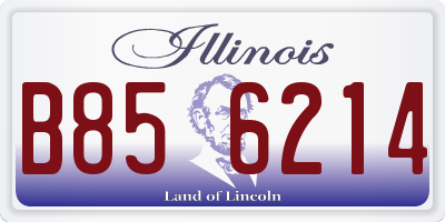 IL license plate B856214