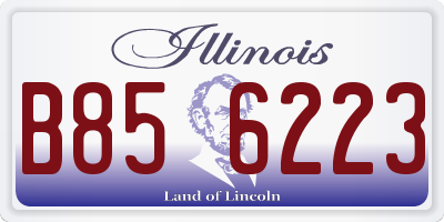 IL license plate B856223