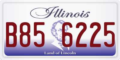 IL license plate B856225