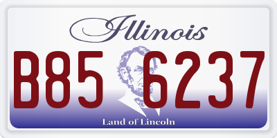 IL license plate B856237