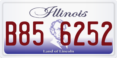IL license plate B856252