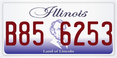IL license plate B856253