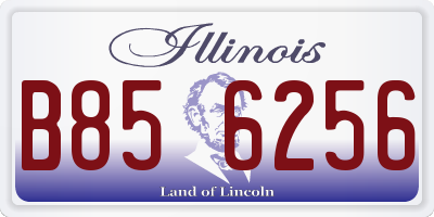 IL license plate B856256