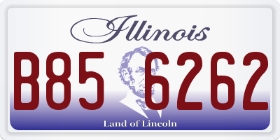 IL license plate B856262