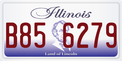IL license plate B856279