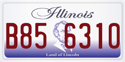 IL license plate B856310