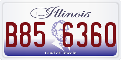 IL license plate B856360
