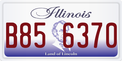 IL license plate B856370