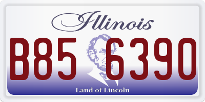IL license plate B856390